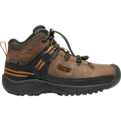 Keen Targhee Mid Waterproof Youth Hiking Boots - Dark Earth
