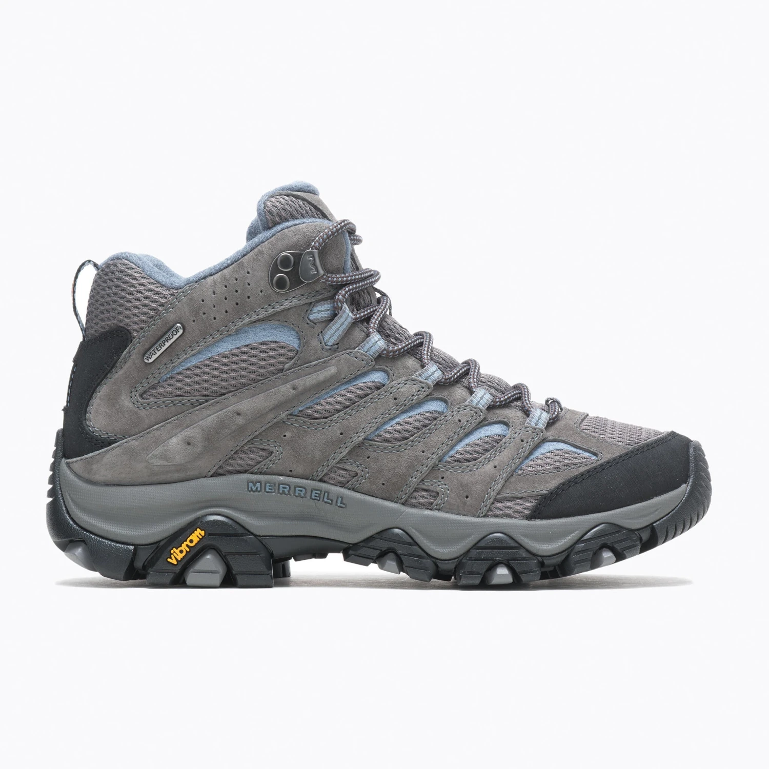Merrell Moab 3 Mid Wide Women's Waterproof Hiking Boots - Granite 1 Merrell Moab 3 Mid Wide Women's Waterproof Hiking Boots - Granite