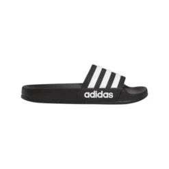 Adidas Adilette Shower Youth Slides - Black/White/Black