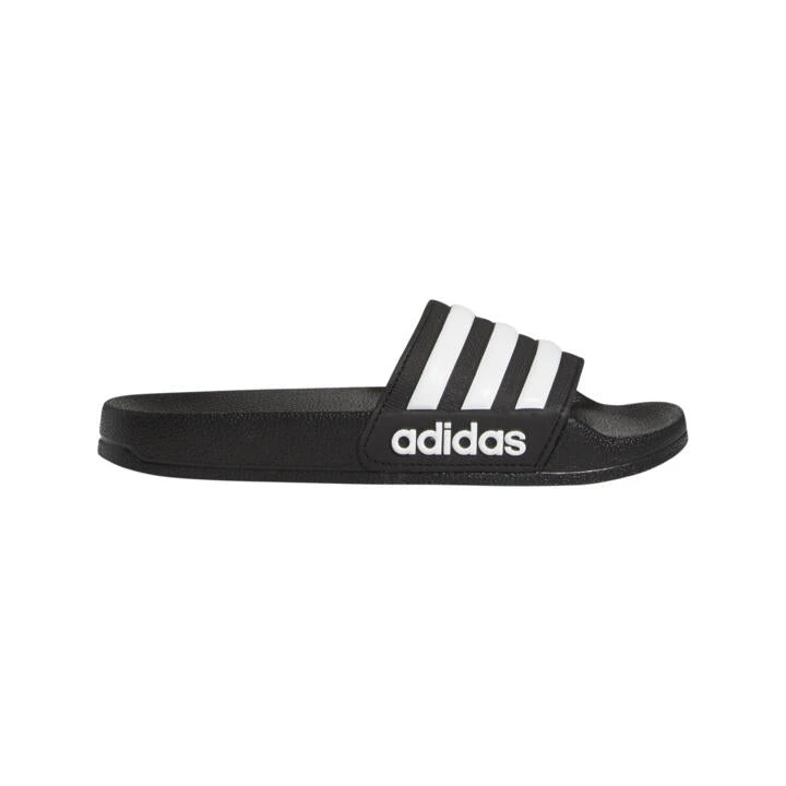 Adidas Adilette Shower Youth Slides - Black/White/Black 1 Adidas Adilette Shower Youth Slides - Black/White/Black