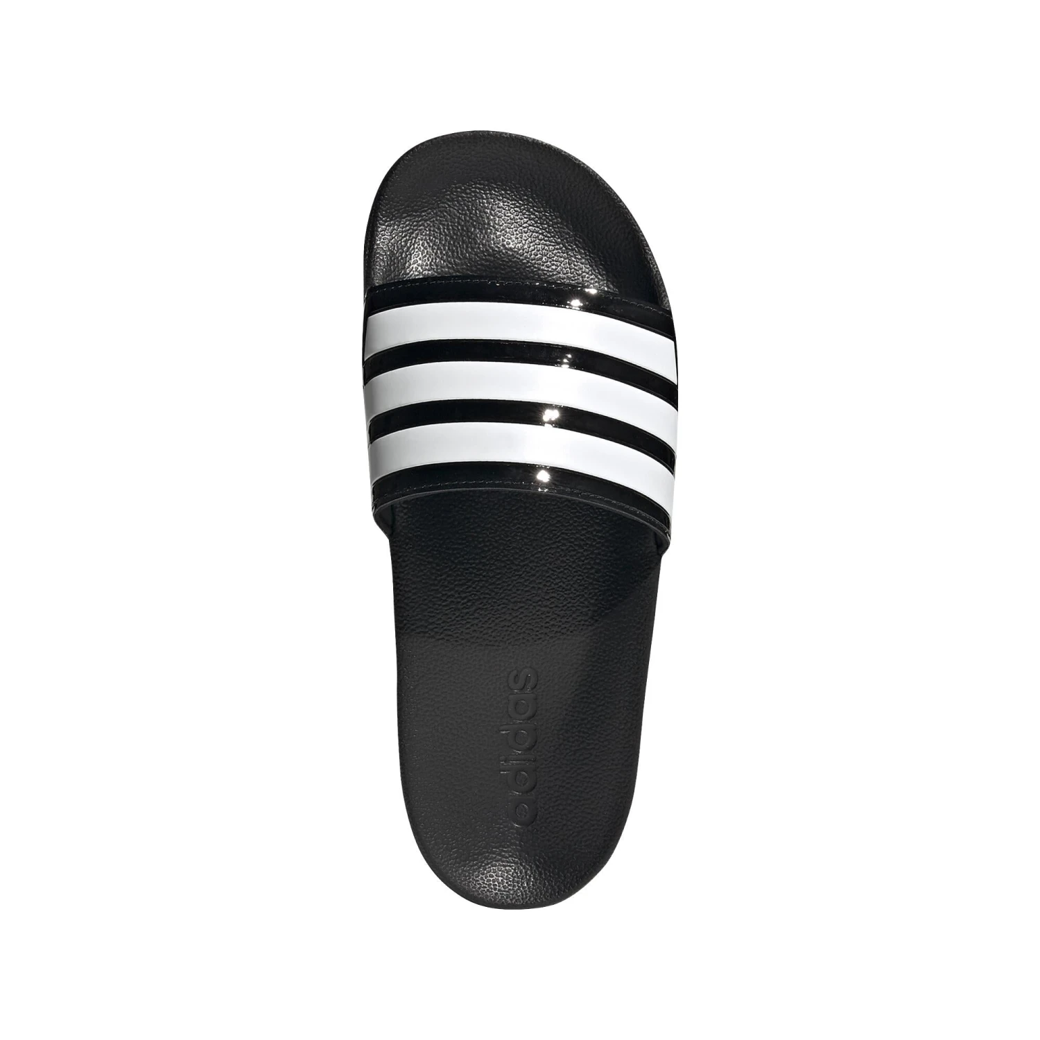 Adidas Adilette Women's Shower Slides - Black/White 2 Adidas Adilette Women's Shower Slides - Black/White - Image 2