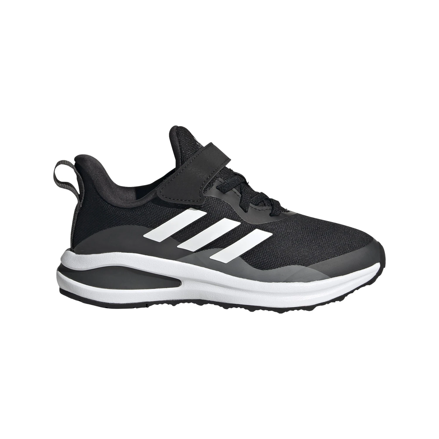 Adidas Fortarun EL K Youth Running Shoes - Black/White 1 Adidas Fortarun EL K Youth Running Shoes - Black/White