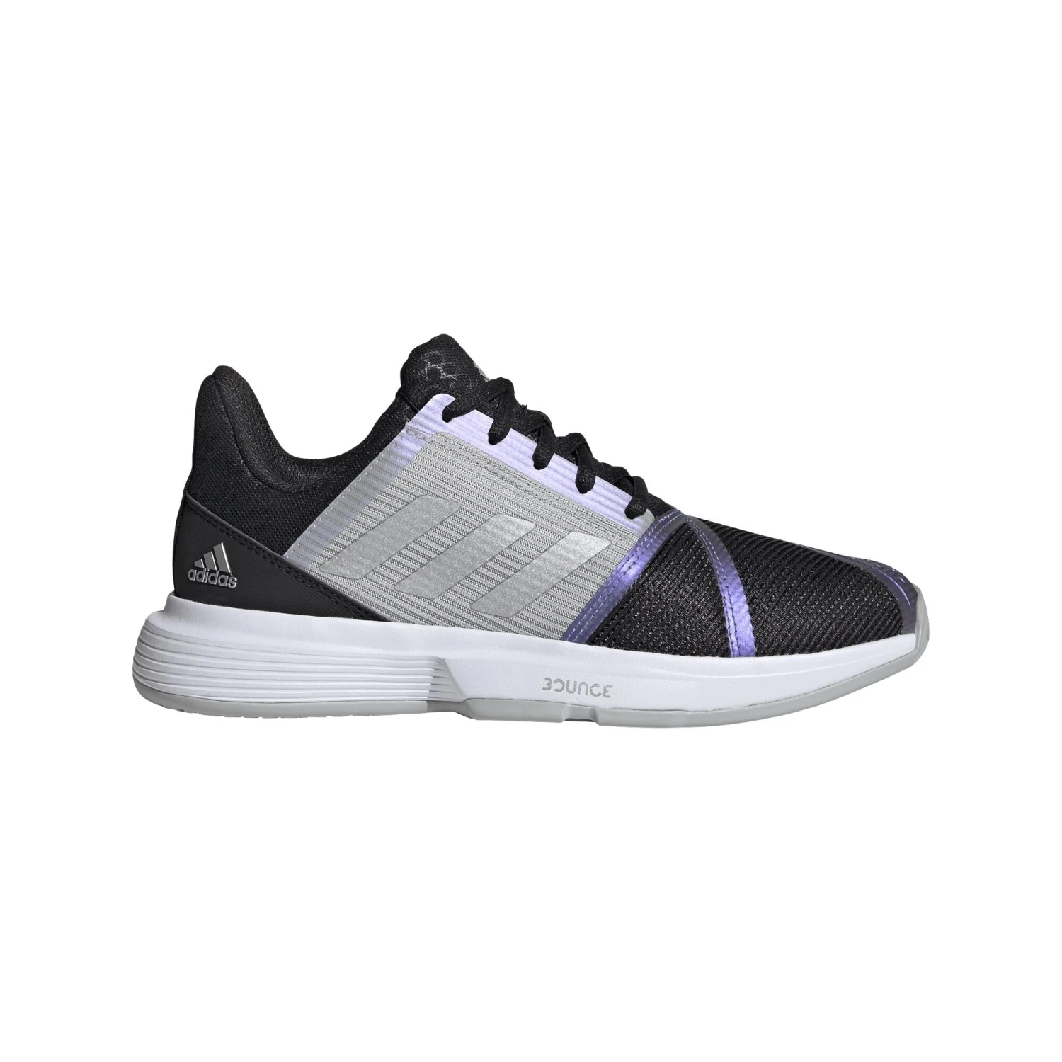 Adidas Courtjam Bounce Women's Tennis Shoes - Black/Silver/Grey 1 Adidas Courtjam Bounce Women's Tennis Shoes - Black/Silver/Grey