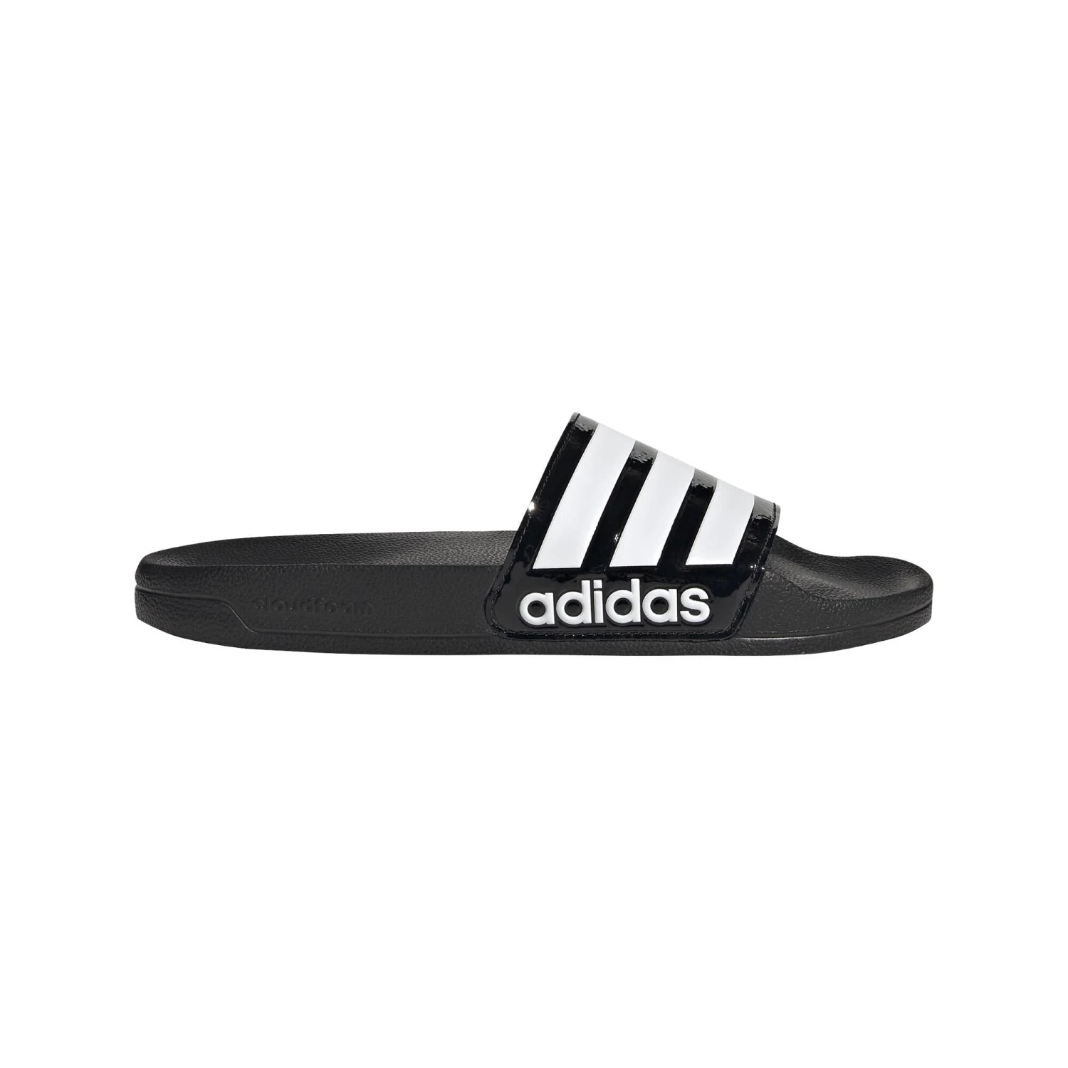 Adidas Adilette Women's Shower Slides - Black/White 1 Adidas Adilette Women's Shower Slides - Black/White