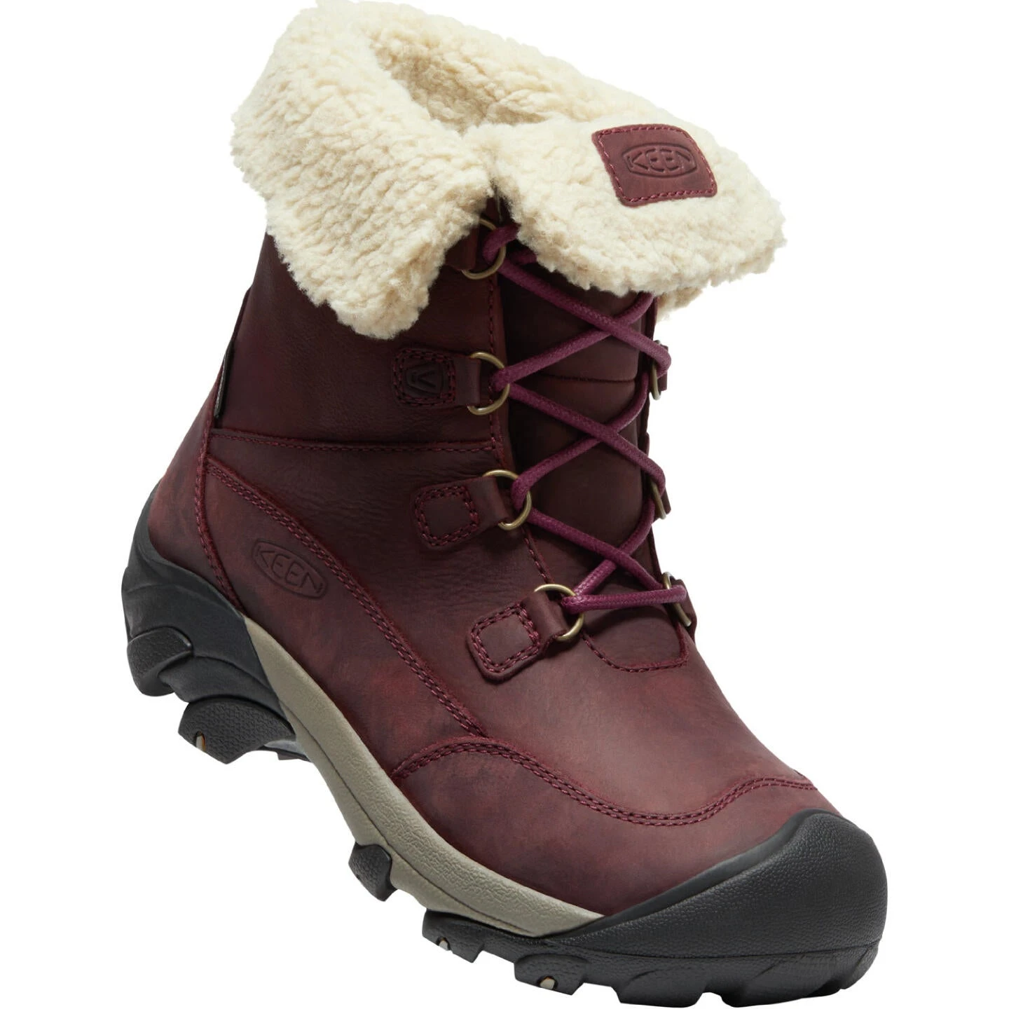 Keen Betty Waterproof Short Women's Boots - Burgundy 2 Keen Betty Waterproof Short Women's Boots - Burgundy - Image 2