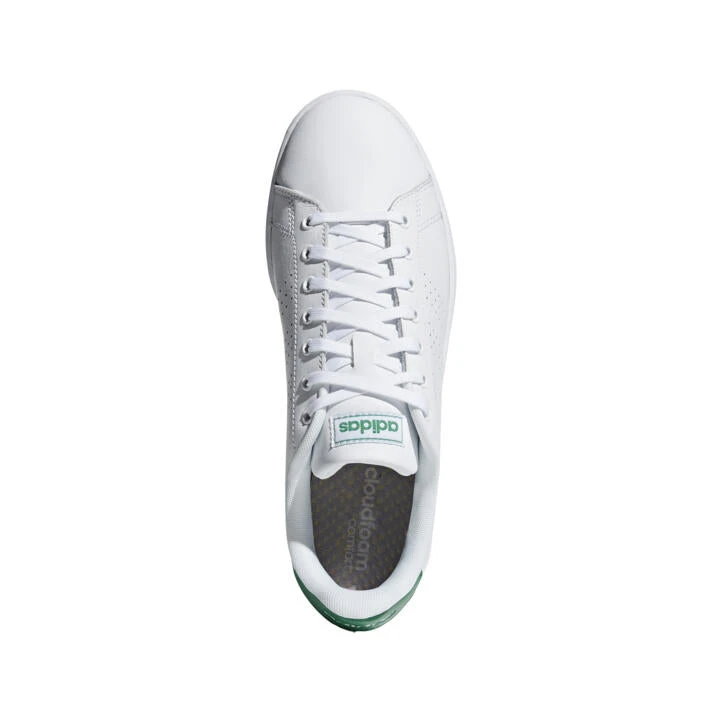 Adidas Advantage Men's Shoes - White/Green 3 Adidas Advantage Men's Shoes - White/Green - Image 3
