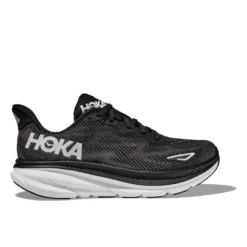 Hoka Clifton 9 Men's Running Shoes - Black / White